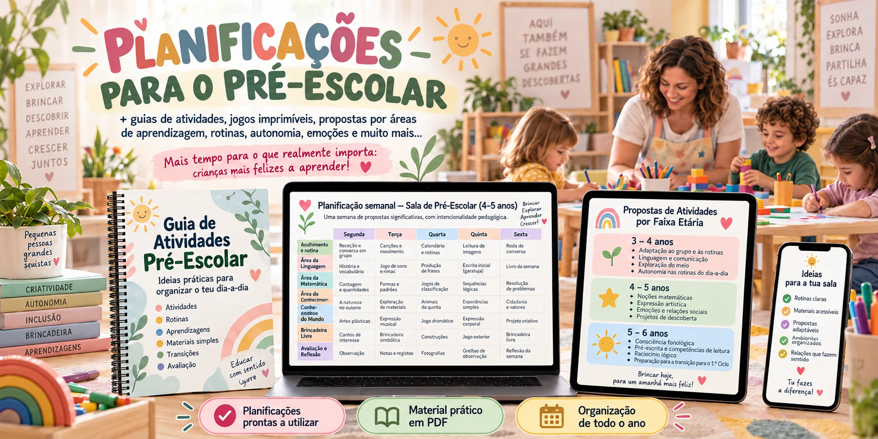 Planificações para Pré-Escolar